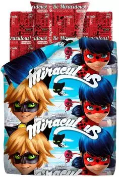 Комплект постельного белья Непоседа LadyBug Герои в масках 1.5-спальный наволочка 70*70см
