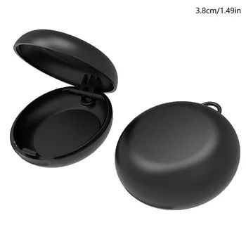 Round Soundproof Earplug Box Mini Portable Plastic Earplug Storage Box Sleeping Earplug Craft Jewelry Earring Organizer прозрачный