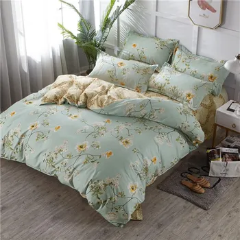 Kuup 3-4pcs Cartoon Bedding Set Duvet Cover Set Soft Bedding Printing Bed Linen Queen Size Bedding Set Fashion Design For Girl US Queen(228x228cm)