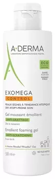 Гель для сухой кожи смягчающий пенящийся Exomega Control (Объем 500 мл)