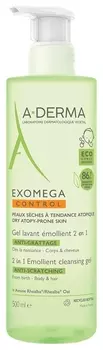 Гель для тела и волос смягчающий очищающий 2 в 1 Exomega Control (Объем 200 мл)