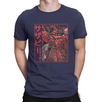 Летние мужские и женские футболки Sazabi CU Повседневная хлопковая футболка с коротким рукавом Sazabi Футболка с круглым вырезом Одежда S