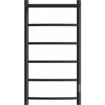 Полотенцесушитель электрический Point Афина П5 400x800 с полкой, правый, черный (PN04848PB)