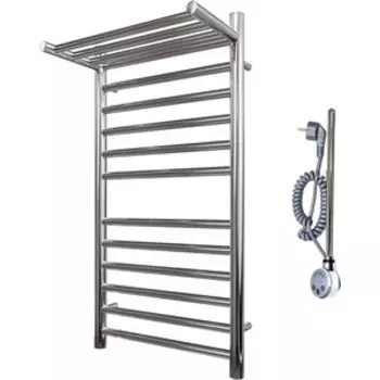 Полотенцесушитель электрический Point П11 500х800 с полкой хром (PN10158SPE)
