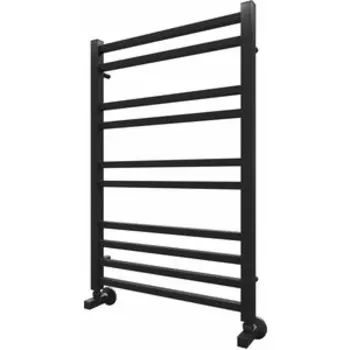 Полотенцесушитель водяной Lemark Bellario LM68810BL П10 500x800 черный, с набором подключений (LM68810BL, LM03412SBL)