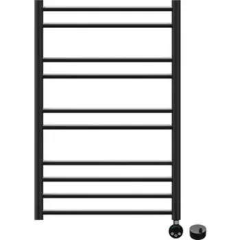 Полотенцесушитель электрический Lemark Ursus П10 500x800 черный, скрытое подключение (LM72810EBL, LM0101BL)