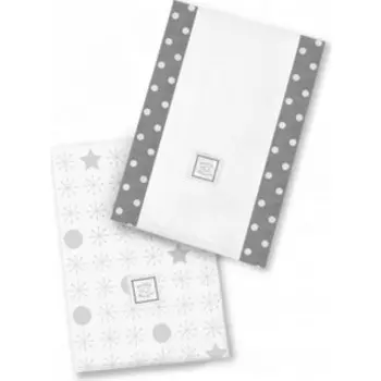 Полотенчики SwaddleDesigns Marquisette Baby Burpie Sterling Jax &amp; Stars (SD-371ST)