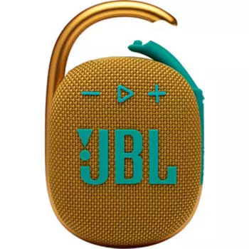 Портативная колонка JBL Clip 4 JBLCLIP4YEL (моно, 5Вт, Bluetooth, 10 ч) желтый