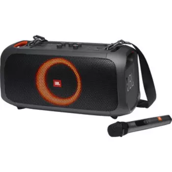 Портативная колонка JBL PartyBox On-The-Go (JBLPARTYBOXGOB) (стерео, 100Вт, USB, Bluetooth, 6 ч) черный
