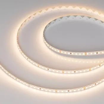Светодиодная лента Arlight 10W/m 140Led/m 2835SMD теплый белый 5M UL-A140-8mm 24V Warm3000 046976