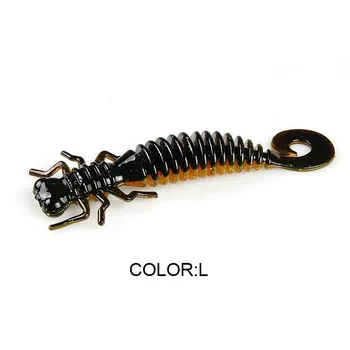 Мягкие приманки Bearking Larva, 9,1 см, 6,3 г, 4 шт., искусственные приманки, рыболовные черви, силиконовые окуни, щука, гольян, приманка для плавания, отсадка, пластиковые приманки A