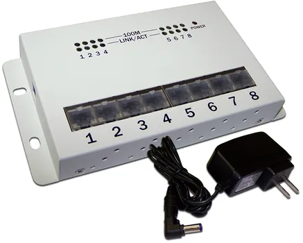 Концентратор Lanmaster LAN-HCS-HUB8 сетевой, 10/100 Mbps, 8 портов
