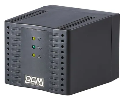 Стабилизатор Powercom TCA-2000-Black Tap-Change, 2000VA/1000W, чёрный