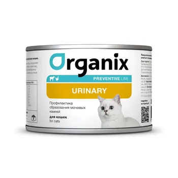 Organix влажный корм для кошек, для профилактики МКБ, со свининой, в консервах - 240 г повседневный супер премиум Российский корм 1 уп. х 12 шт. х 2.88 кг