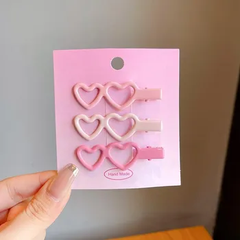 3 Pcs/Set New Children Sweet Pink Bowknot Ornament Hair Clips Baby Girls Classic Rabbit Barrettes Hairpins Kids Hair Accessories