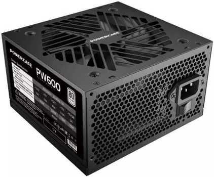 Блок питания ATX Powercase PS-600W-DC 600W, 80+