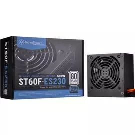 Блок питания ATX SilverStone ST60F-ES230 600W, 80 Plus EU, active PFC, 120mm fan