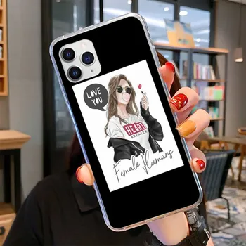 Модный женский чехол с наклейкой в виде короны для телефона iPhone 11 12 13 Mini Pro Max 8 7 6 6S Plus X 5 SE 2020 XR XS чехол 6plus or 6s plus