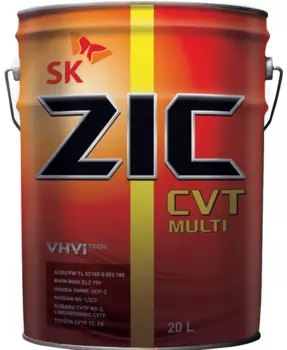 Масло для АКПП и ГУР ZIC CVT Multi 192631 синтетическое 20 л