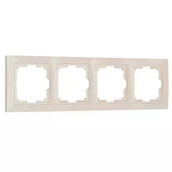 Рамка на 4 поста Werkel Snabb basic слоновая кость W0042003 4690389161438