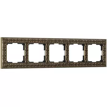 Рамка Werkel Antik на 5 постов бронза WL07-Frame-05 4690389063657