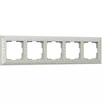 Рамка Werkel Antik на 5 постов жемчужный WL07-Frame-05 4690389063534