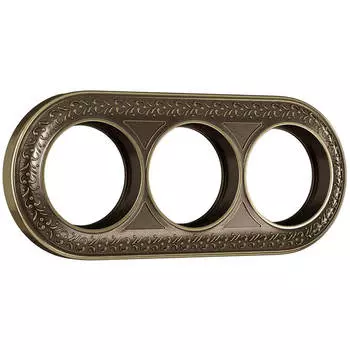 Рамка Werkel Antik Runda на 3 поста бронза WL70-frame-03 4690389106545