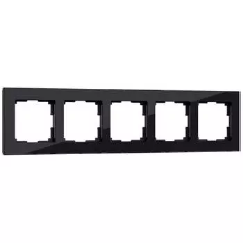 Рамка Werkel Favorit на 5 постов черный W0051108 4690389160110