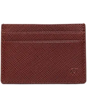 Мужской кожаный кошелек Portland с отделением для мелочи Brooks Brothers, коричневый