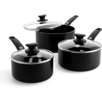 GreenPan Набор кастрюль 3 предмета Cambridge Black GreenPan