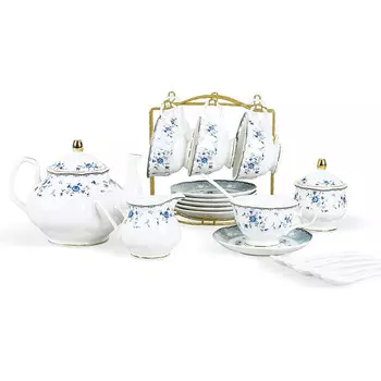 Fanquare Кофейный сервиз 21 предмет Vintage Blue Rose Fanquare