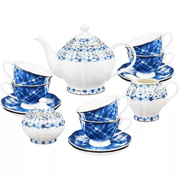 Fanquare Кофейный сервиз 21 предмет Vintage Lotus Flower Fanquare
