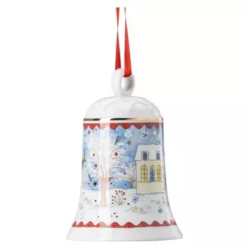 Hutschenreuther Елочное украшение колокольчик 12,2 см Christmas Collectors Hutschenreuther