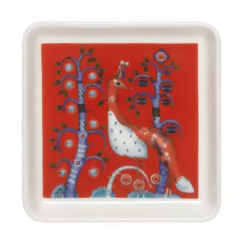 Iittala Тарелка 12 х 12 см красная Taika Iittala