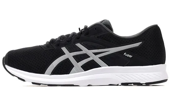 Кроссовки Fuzor для бега мужские с низким верхом, черные/белые Asics