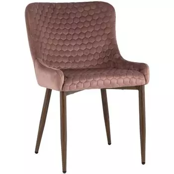 Стул Stitch Honey Chair Пыльно-Розовый Велюр