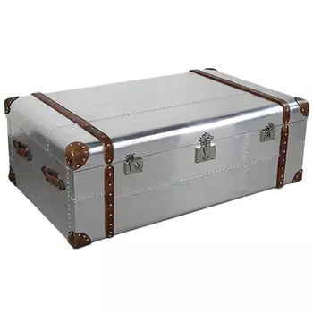 Сундук Trunks in Polished Aluminum Restoration Hardware