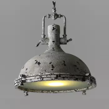 Светильник Gray Industrial Pendant Light Postapokalipsis