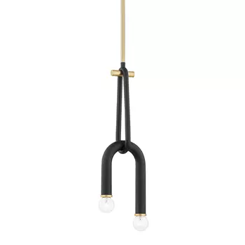 Светильник Paulson floppy pendant gold