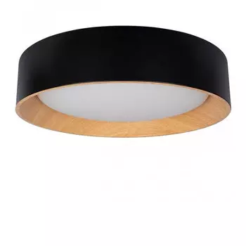 Светильник потолочный круглый Assol cup Black Wood диаметр 45