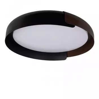Светильник потолочный круглый Assol cup Black Wood диаметр 46