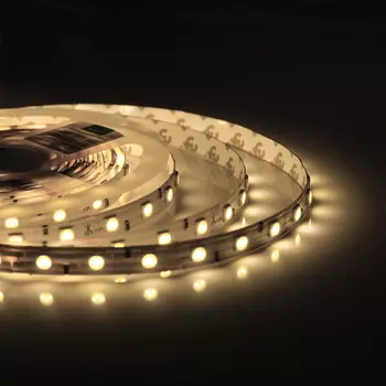 Светодиодная влагозащищенная лента 14,4W/m 60LED/m 5050SMD теплый белый 5M