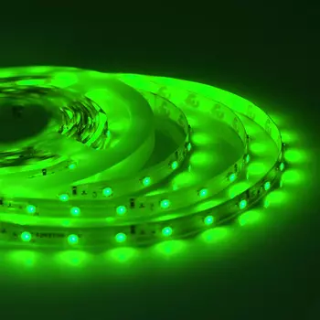 Светодиодная влагозащищенная лента 4,8W/m 60LED/m 3528SMD зеленый 5M