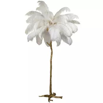 Торшер Белые страусиные перья Feather Lamp A MODERN GRAND TOUR