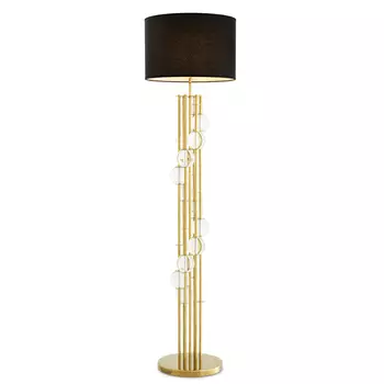Торшер Eichholtz Floor Lamp Lorenzo Gold & black