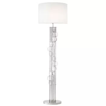 Торшер Eichholtz Floor Lamp Lorenzo Nickel & white