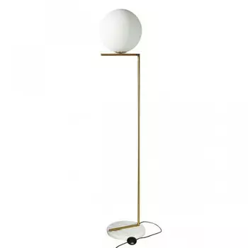 Торшер Flos IC Lights Gold c мраморным основанием