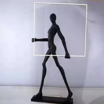 Торшер Man carries light square