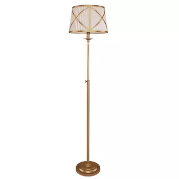 Торшер с абажуром Provence Lampshade Light Gold Floor Lamp