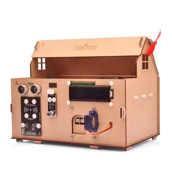 OSOYOO IoT home Wooden House Learner Kit для Arduino MEGA2560 Обучение Умный Дом Электронный STEM Стартовый Набор Интернет Как Как строить Машины